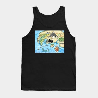 Inner Geographies Map Tank Top